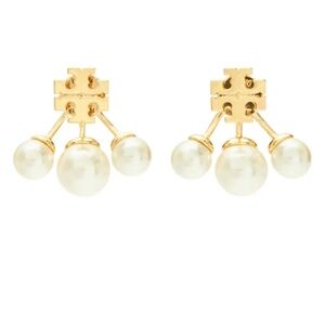 Tory Bruch Moondance Pearl Front-Back Earrings
